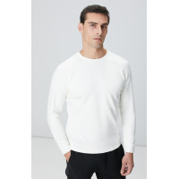 Network Erkek Kırık Beyaz Bisiklet Yaka Basic Sweatshirt Network Erkek Kırık Beyaz Bisiklet Yaka Basic Sweatshirt