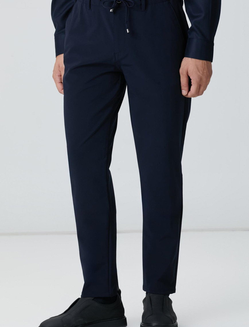 Network Erkek Lacivert Dokuma Jogger Pantolon Network Erkek Lacivert Dokuma Jogger Pantolon