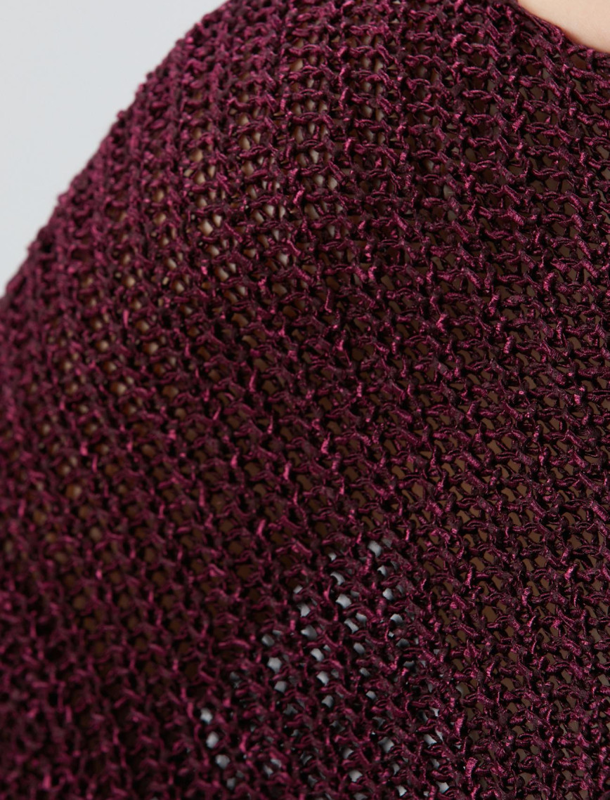 Network Kadın Bordo Truvakar Kol Triko Kazak Network Kadın Bordo Truvakar Kol Triko Kazak