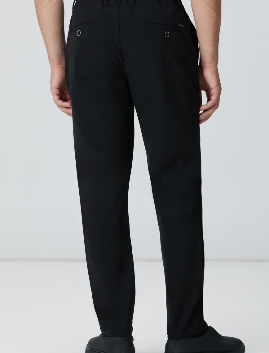 Network Erkek Siyah Dokuma Jogger Pantolon Network Erkek Siyah Dokuma Jogger Pantolon