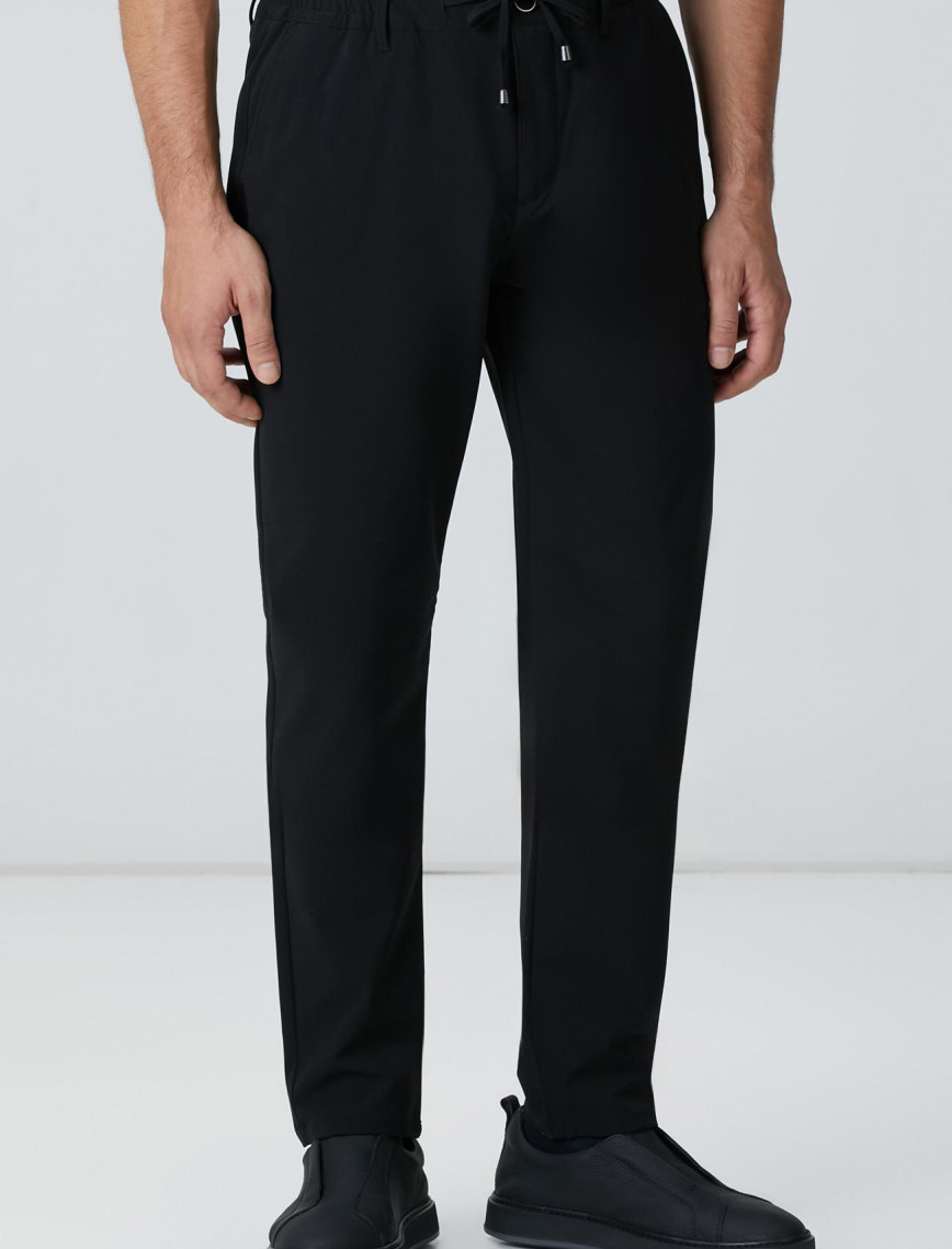 Network Erkek Siyah Dokuma Jogger Pantolon Network Erkek Siyah Dokuma Jogger Pantolon