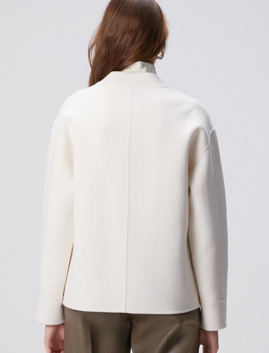 Network Kadın Limited Kırık Beyaz Yün Mont