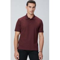 Network Erkek Bordo Polo Yaka Düğmeli Jakarlı T-shirt Network Erkek Bordo Polo Yaka Düğmeli Jakarlı T-shirt