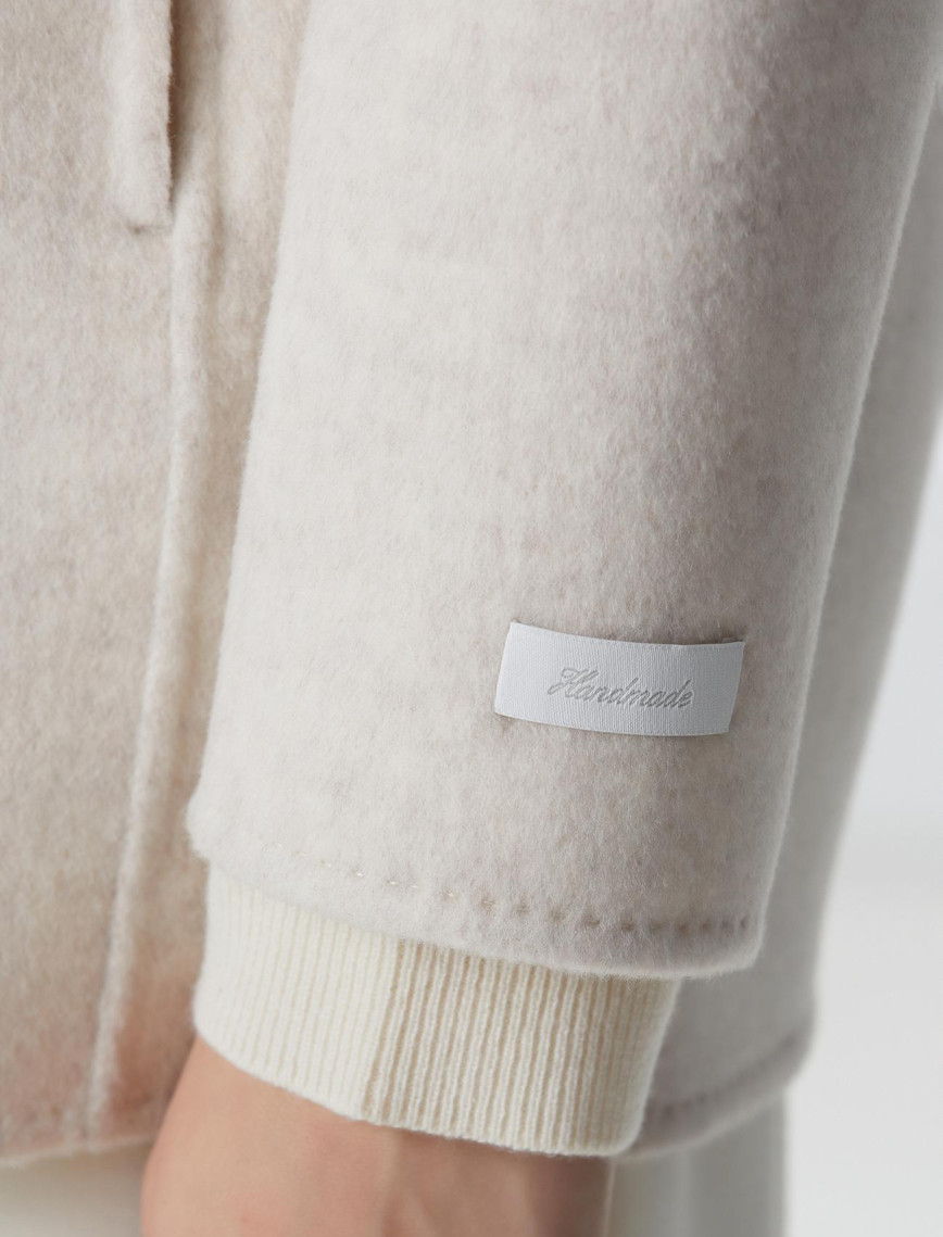 Network Kadın Limited Bej Melanj Handmade Yün Kaban Network Kadın Limited Bej Melanj Handmade Yün Kaban