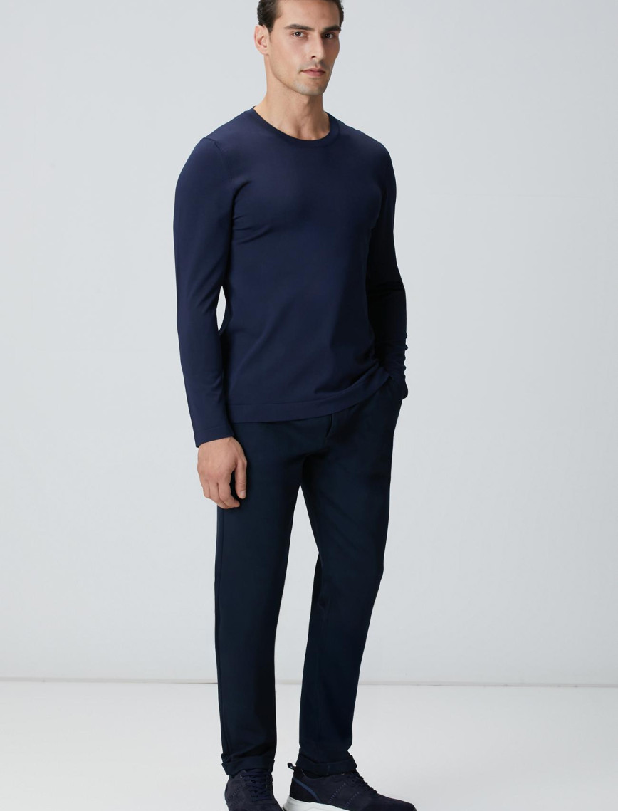 Network Erkek N-Tech Lacivert Basic Triko Kazak Network Erkek N-Tech Lacivert Basic Triko Kazak