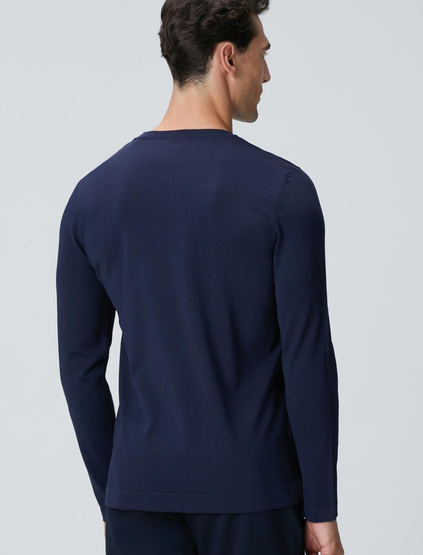 Network Erkek N-Tech Lacivert Basic Triko Kazak Network Erkek N-Tech Lacivert Basic Triko Kazak