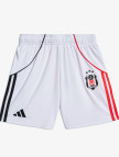 adidas Beşiktaş JK 25/26 Çocuk Beyaz İç Saha Futbol Şortu adidas Beşiktaş JK 25/26 Çocuk Beyaz İç Saha Futbol Şortu