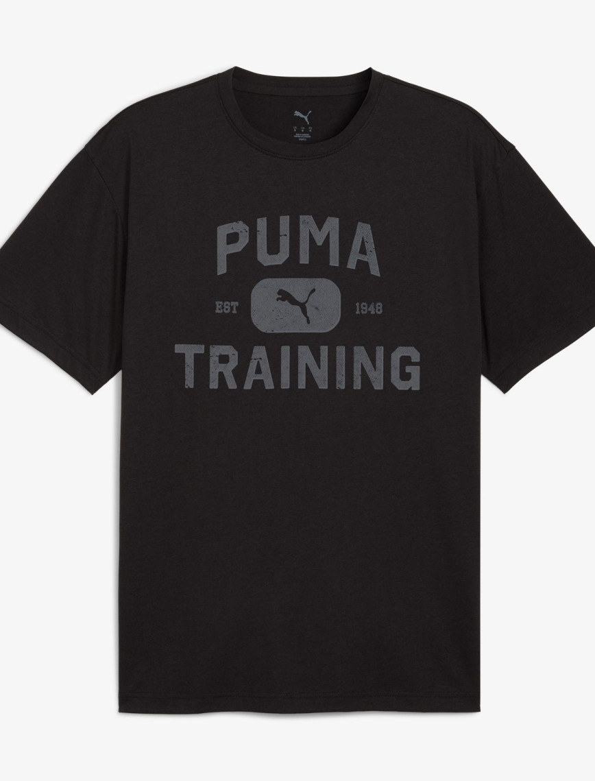 Puma Graphics Train Logo Rlxd T Erkek Siyah Antrenman T-Shirt Puma Graphics Train Logo Rlxd T Erkek Siyah Antrenman T-Shirt
