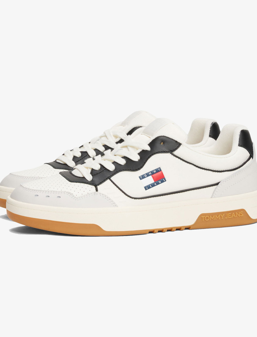 Tommy Hilfiger Cupsole Leather Erkek Bej Spor Ayakkabı Tommy Hilfiger Cupsole Leather Erkek Bej Spor Ayakkabı