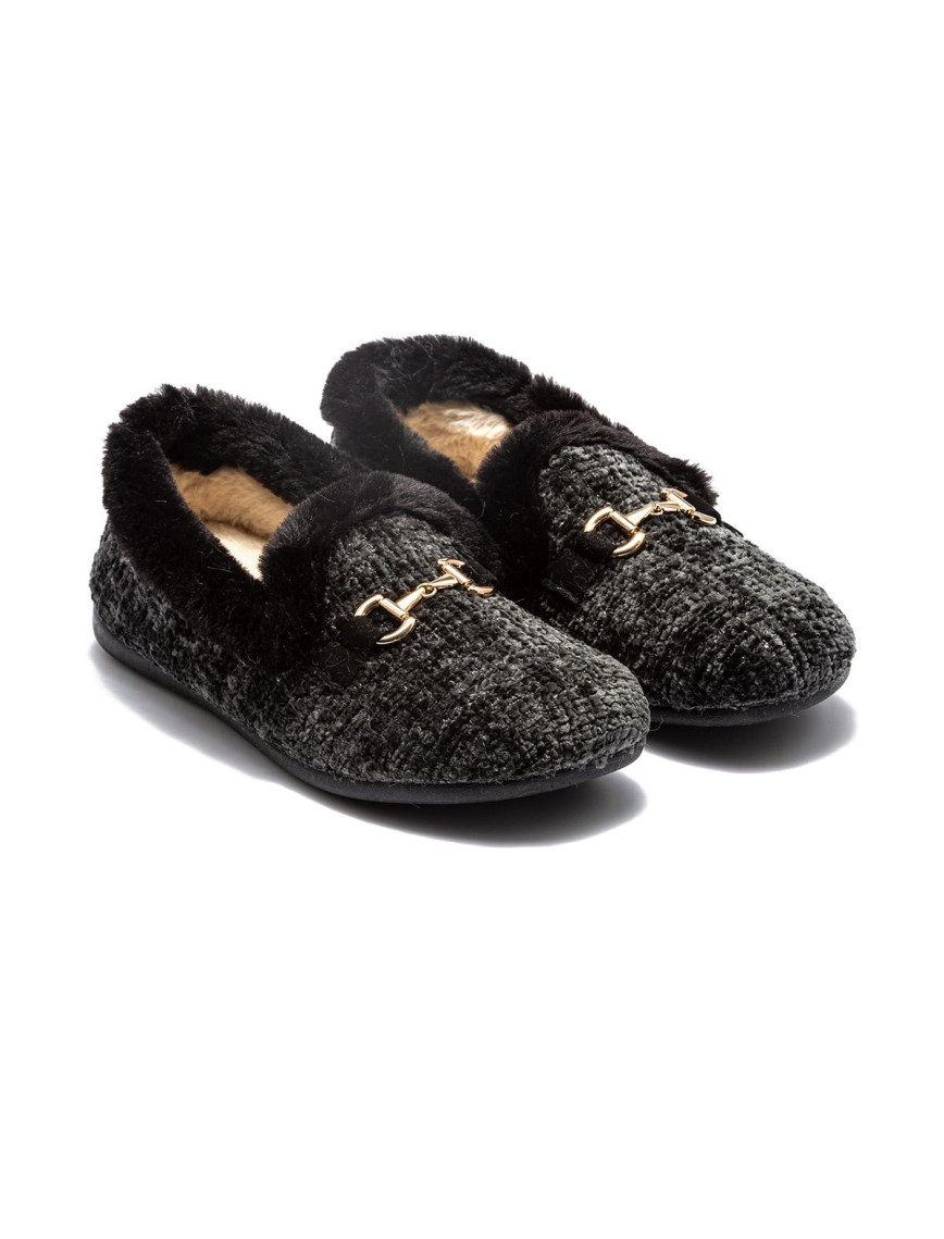 Barbara Kadın Ev Ayakkabısı Siyah 37/41 Barbara Kadın Ev Ayakkabısı Siyah 37/41