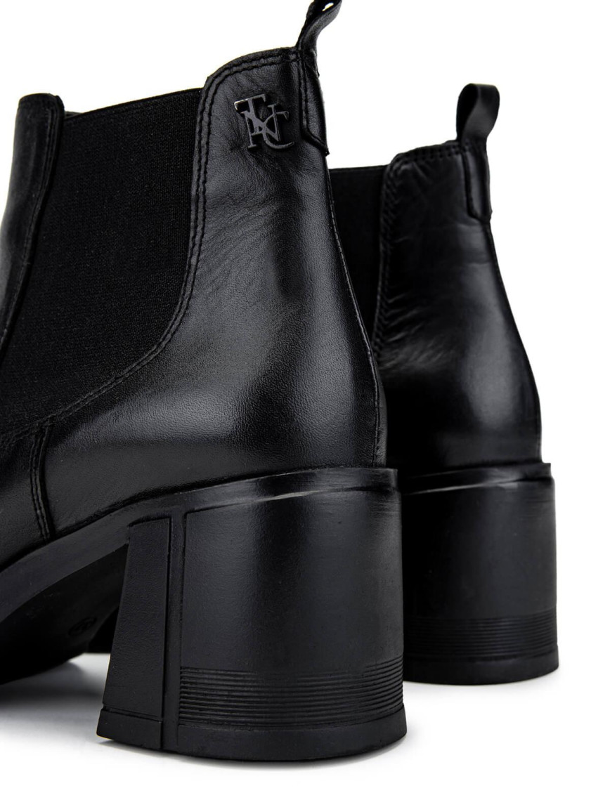 Tamer Tanca Kadın Hakiki Deri Siyah Deri Casual Bot