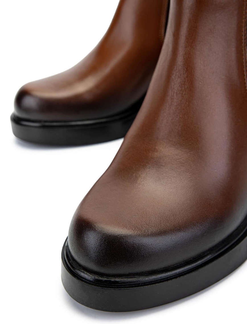 Tamer Tanca Kadın Hakiki Deri Taba Deri Casual Bot Tamer Tanca Kadın Hakiki Deri Taba Deri Casual Bot