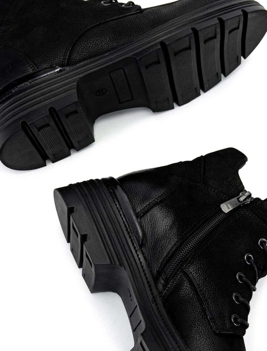 Tamer Tanca Kadın Hakiki Deri Siyah Nubuk Casual Bot Tamer Tanca Kadın Hakiki Deri Siyah Nubuk Casual Bot