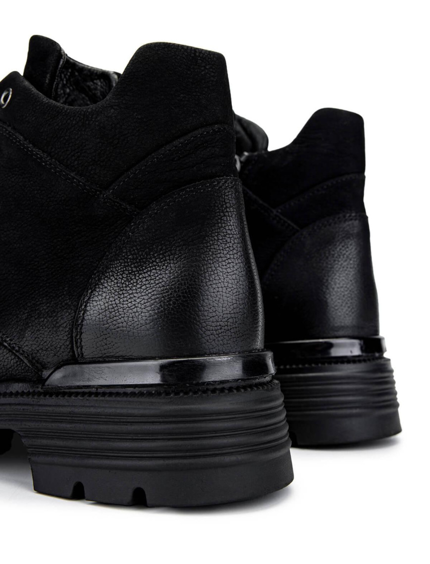 Tamer Tanca Kadın Hakiki Deri Siyah Nubuk Casual Bot Tamer Tanca Kadın Hakiki Deri Siyah Nubuk Casual Bot