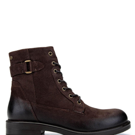 Tamer Tanca Kadın Hakiki Deri Kahverengi Nubuk Casual Bot Tamer Tanca Kadın Hakiki Deri Kahverengi Nubuk Casual Bot