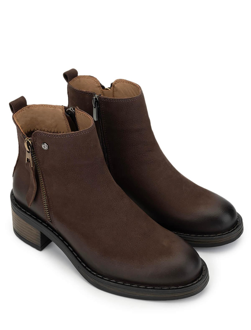 Tamer Tanca Kadın Hakiki Deri Kahverengi Nubuk Casual Bot Tamer Tanca Kadın Hakiki Deri Kahverengi Nubuk Casual Bot