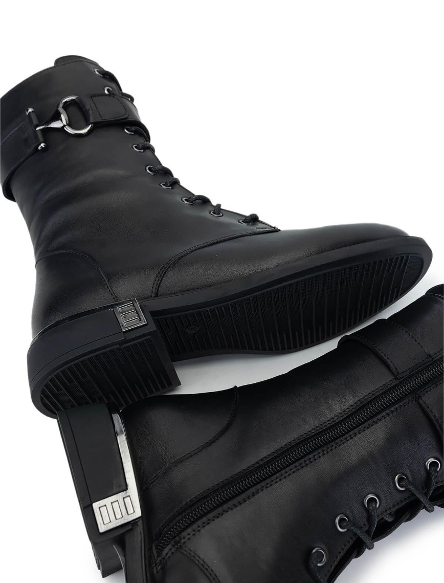 Tamer Tanca Kadın Hakiki Deri Siyah Deri Casual Bot Tamer Tanca Kadın Hakiki Deri Siyah Deri Casual Bot