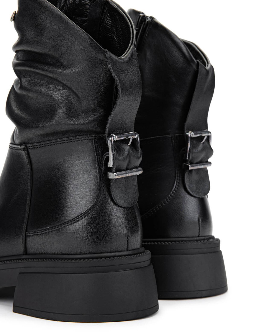 Tamer Tanca Kadın Hakiki Deri Siyah Deri Casual Bot Tamer Tanca Kadın Hakiki Deri Siyah Deri Casual Bot