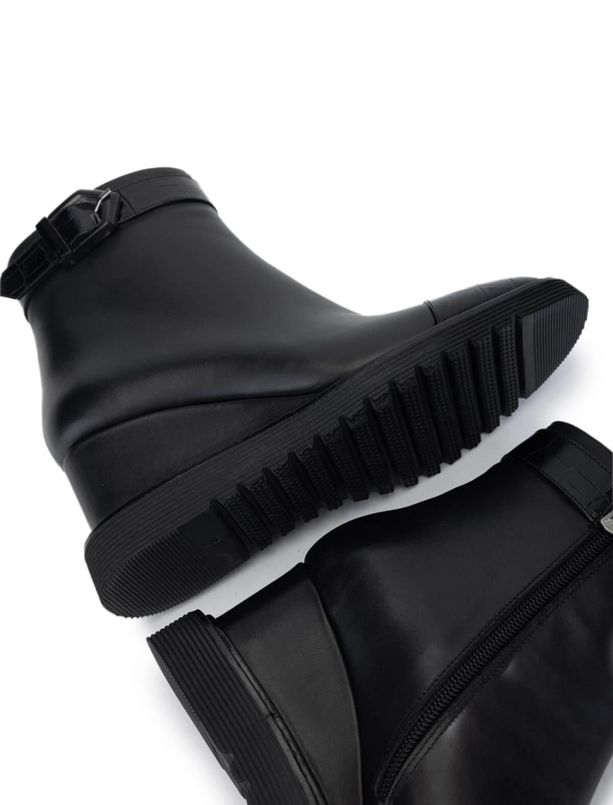 Tamer Tanca Kadın Hakiki Deri Siyah Deri Casual Bot Tamer Tanca Kadın Hakiki Deri Siyah Deri Casual Bot