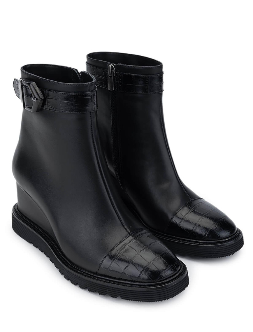 Tamer Tanca Kadın Hakiki Deri Siyah Deri Casual Bot Tamer Tanca Kadın Hakiki Deri Siyah Deri Casual Bot