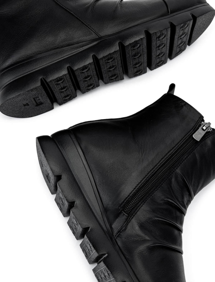 Tamer Tanca Kadın Hakiki Deri Siyah Deri Casual Bot Tamer Tanca Kadın Hakiki Deri Siyah Deri Casual Bot