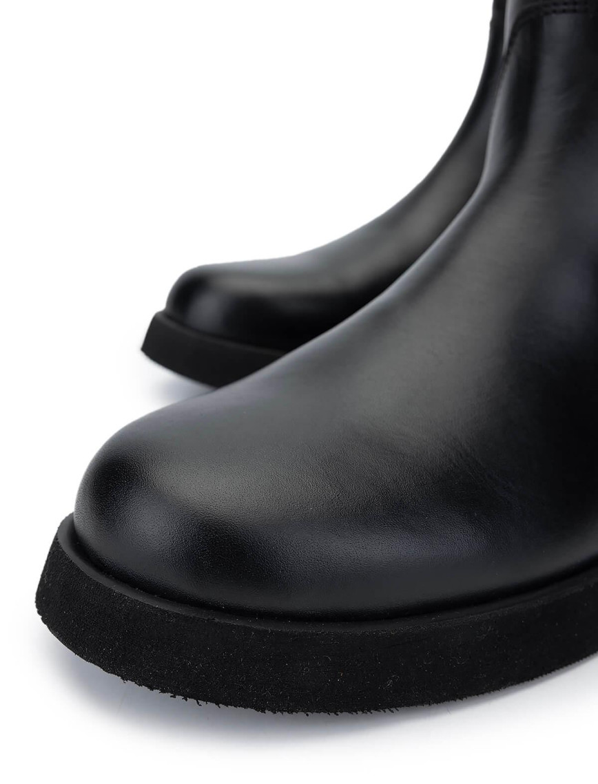 Tamer Tanca Kadın Hakiki Deri Siyah Deri Casual Bot