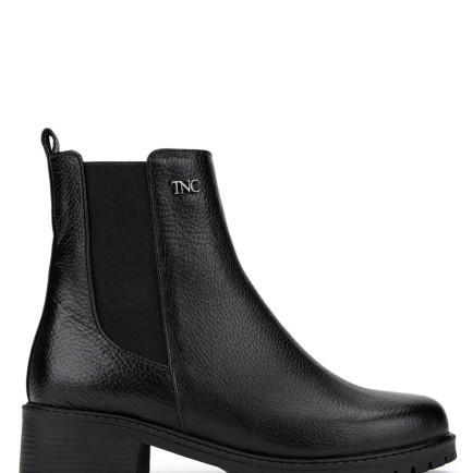 Tamer Tanca Kadın Hakiki Deri Siyah Floter Casual Bot