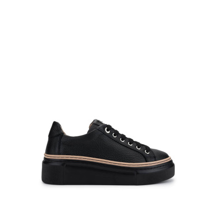 Tamer Tanca Kadın Hakiki Deri Siyah Floter Sneakers & Spor Ayakkabı Tamer Tanca Kadın Hakiki Deri Siyah Floter Sneakers & Spor Ayakkabı