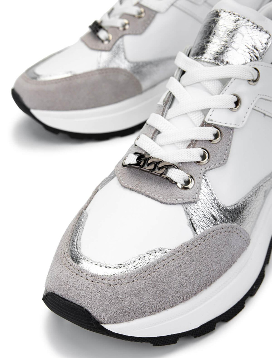 Tamer Tanca Kadın Hakiki Deri Gri Süet Sneakers & Spor Ayakkabı