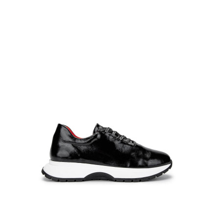 Tamer Tanca Kadın Hakiki Deri Siyah Rugan Sneakers & Spor Ayakkabı Tamer Tanca Kadın Hakiki Deri Siyah Rugan Sneakers & Spor Ayakkabı