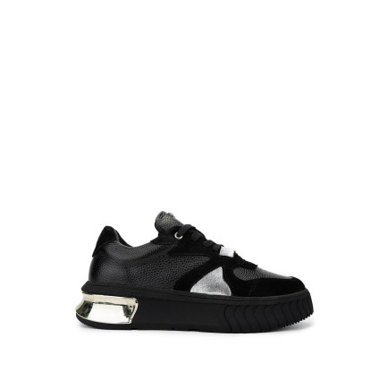 Tamer Tanca Kadın Hakiki Deri Siyah Sneakers & Spor Ayakkabı