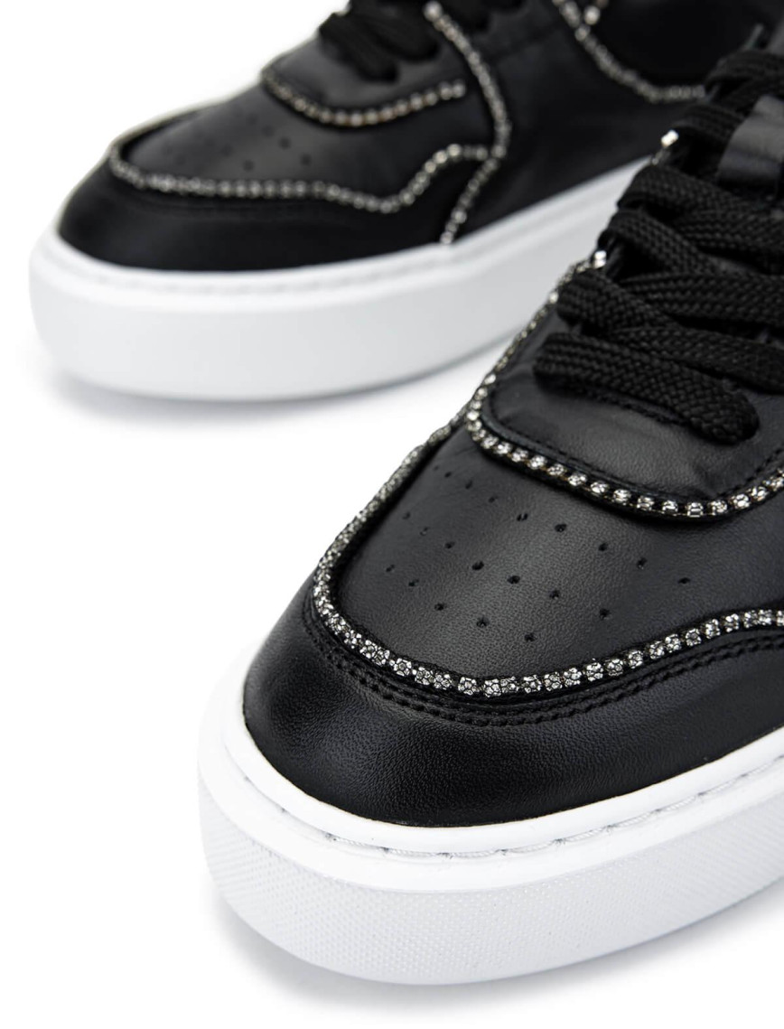 Tamer Tanca Kadın Hakiki Deri Siyah Deri Sneakers & Spor Ayakkabı