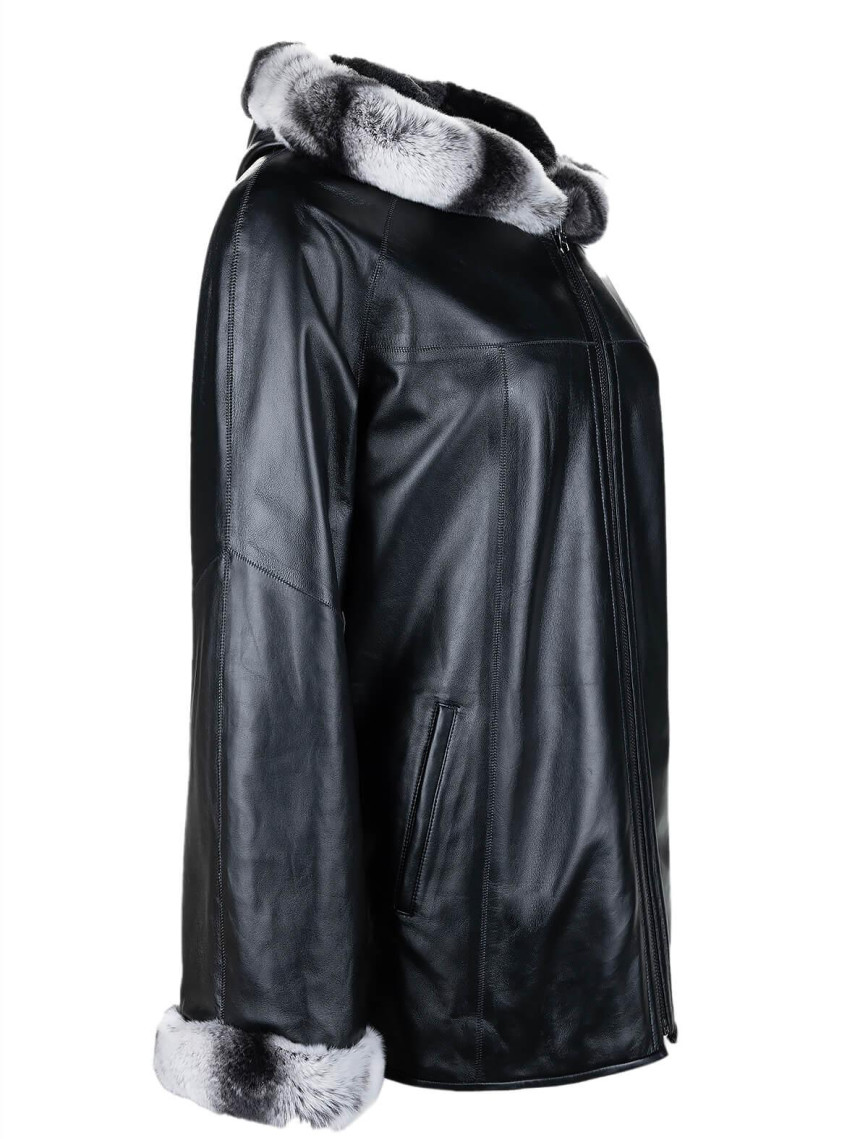 Tamer Tanca Kadın Hakiki Deri Siyah Deri Mont Tamer Tanca Kadın Hakiki Deri Siyah Deri Mont