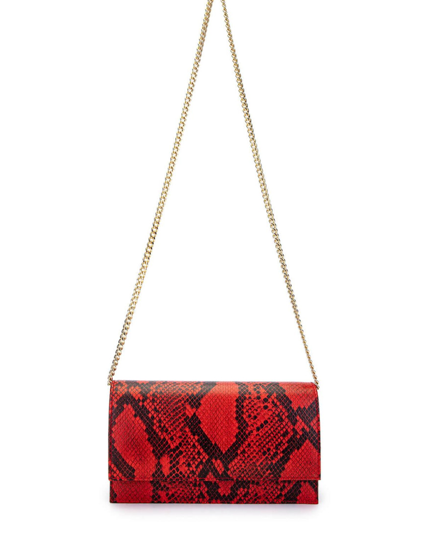 Tamer Tanca Kadın Hakiki Deri Kırmızı Omuz Çanta