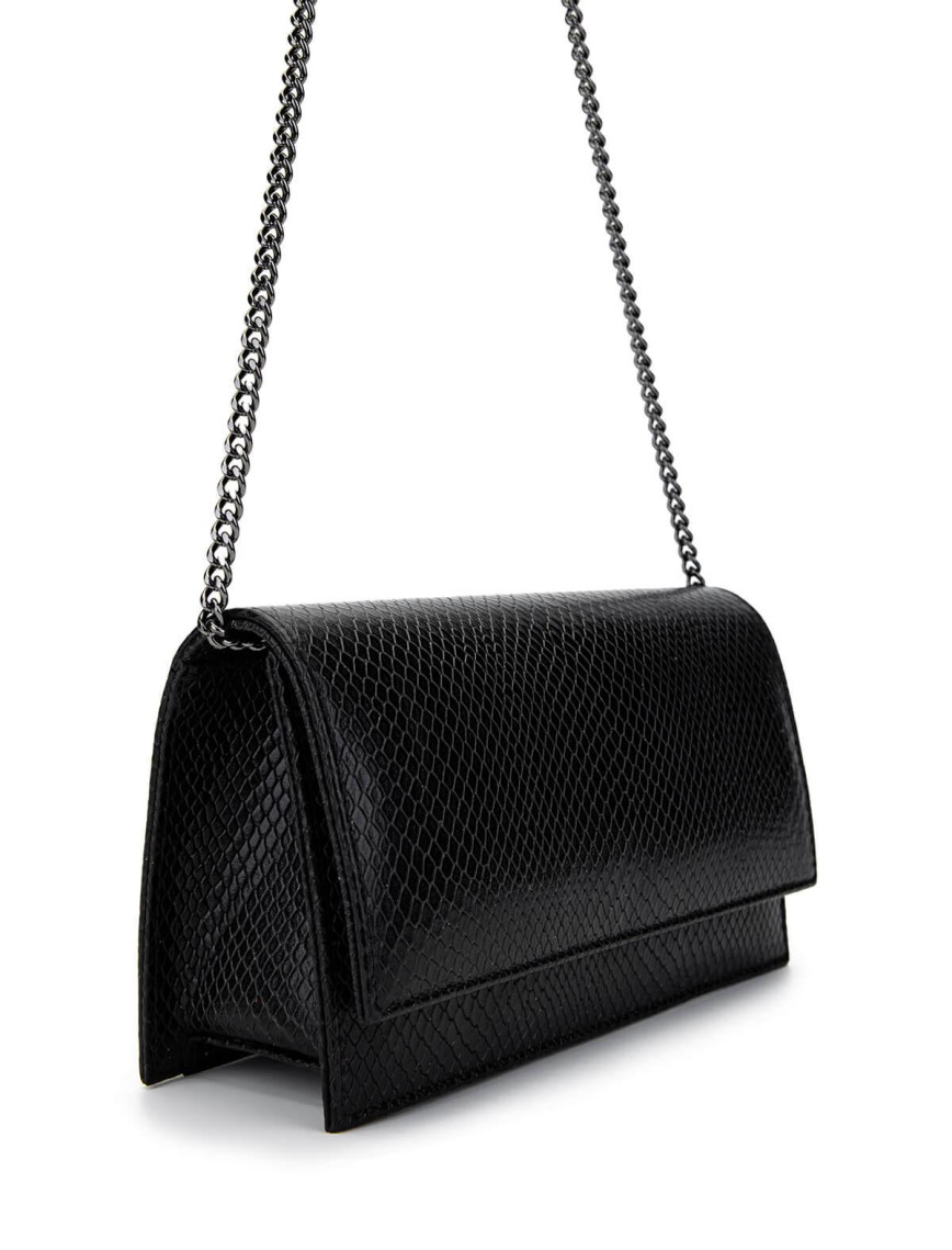 Tamer Tanca Kadın Hakiki Deri Siyah Omuz Çanta