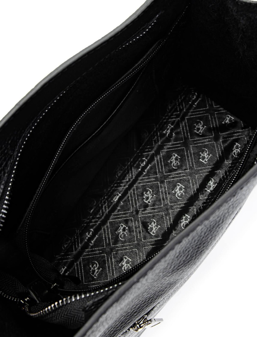 Tamer Tanca Kadın Hakiki Deri Siyah Floter Omuz Çanta Tamer Tanca Kadın Hakiki Deri Siyah Floter Omuz Çanta