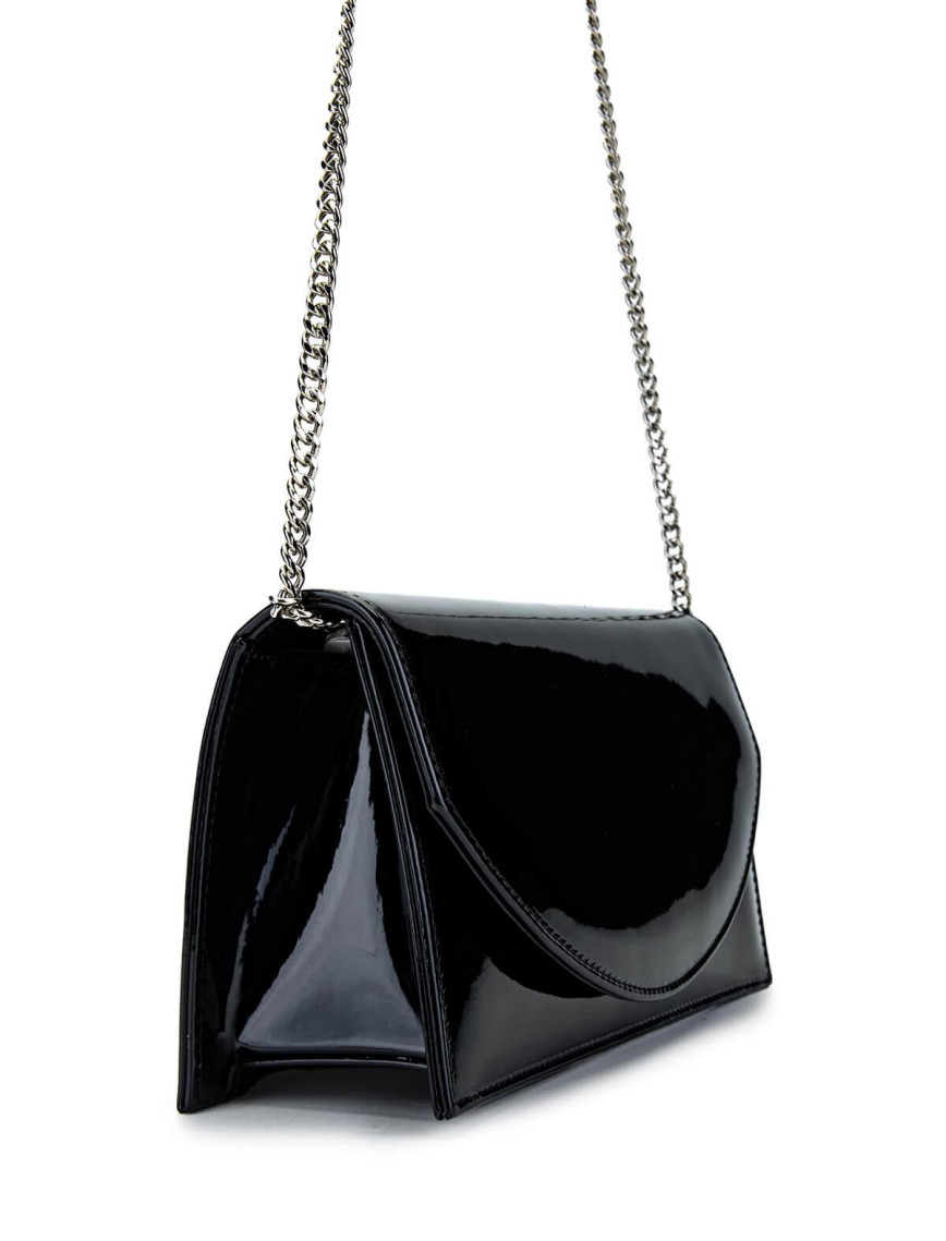 Tamer Tanca Kadın Vegan Siyah Rugan Omuz Çanta