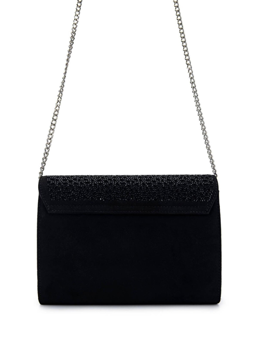 Tamer Tanca Kadın Vegan Siyah Süet Omuz Çanta Tamer Tanca Kadın Vegan Siyah Süet Omuz Çanta