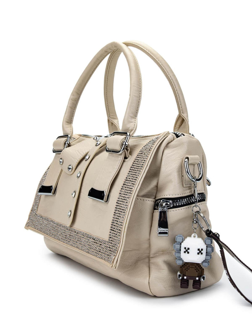 Tamer Tanca Kadın Vegan Bej Omuz Çanta