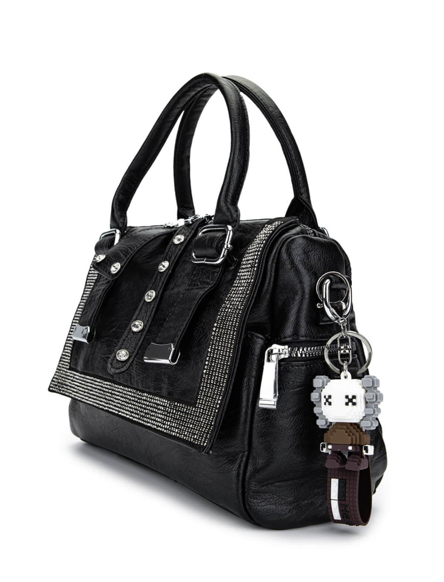 Tamer Tanca Kadın Vegan Siyah Omuz Çanta