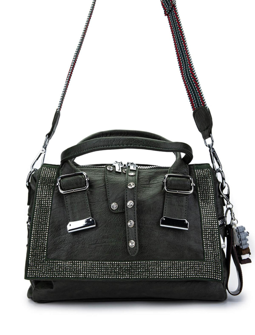 Tamer Tanca Kadın Vegan Yeşil Omuz Çanta