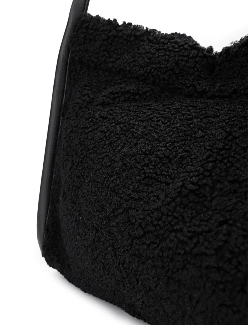 Tamer Tanca Kadın Keten Siyah/Siyah Omuz Çanta Tamer Tanca Kadın Keten Siyah/Siyah Omuz Çanta