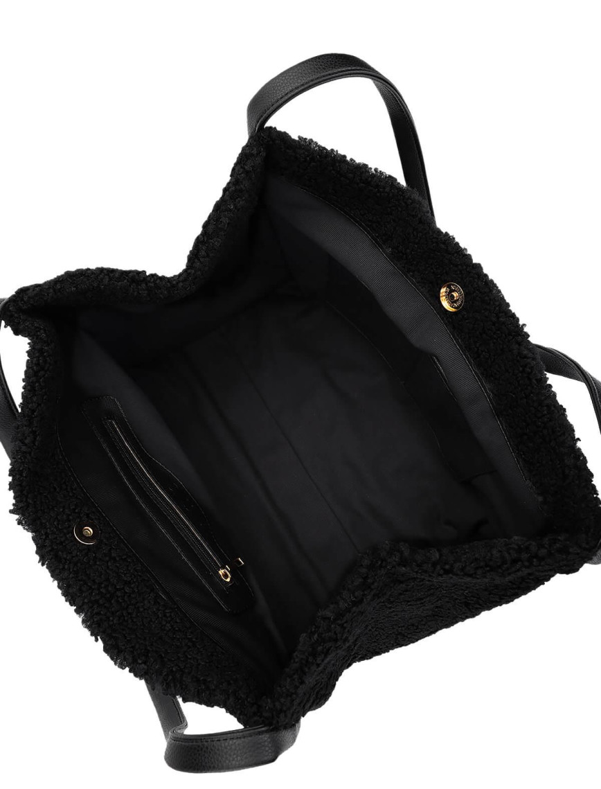 Tamer Tanca Kadın Keten Siyah/Siyah Omuz Çanta Tamer Tanca Kadın Keten Siyah/Siyah Omuz Çanta