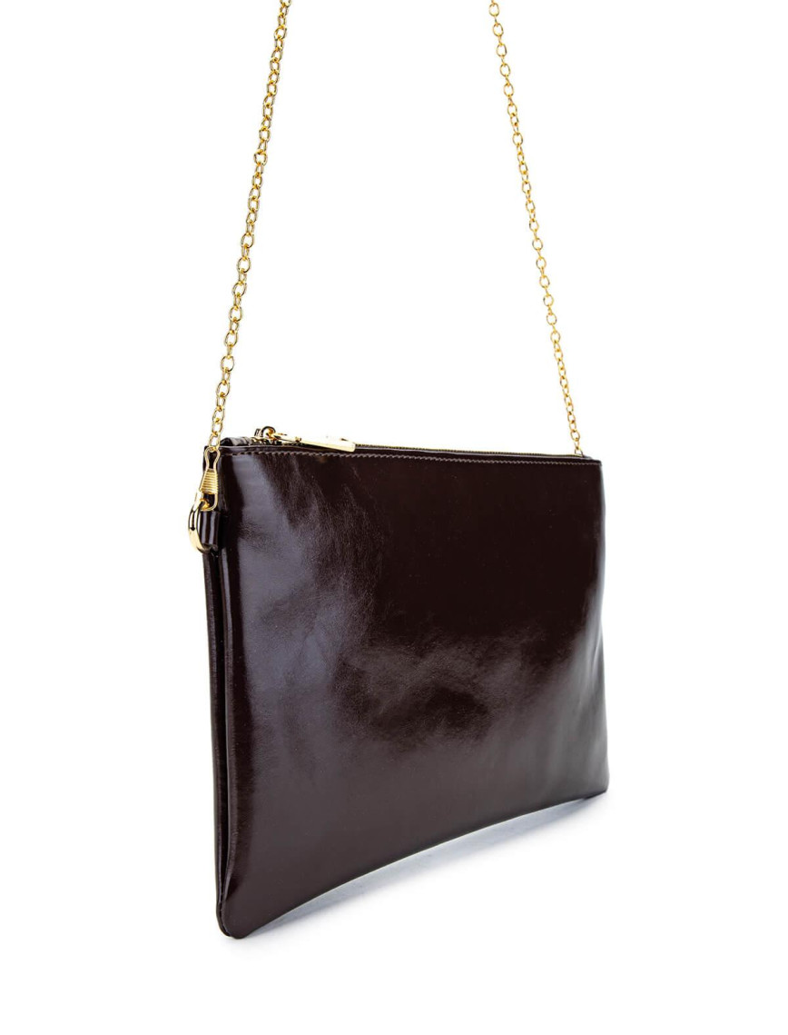 Tamer Tanca Kadın Vegan Kahverengi Rugan El Çantası