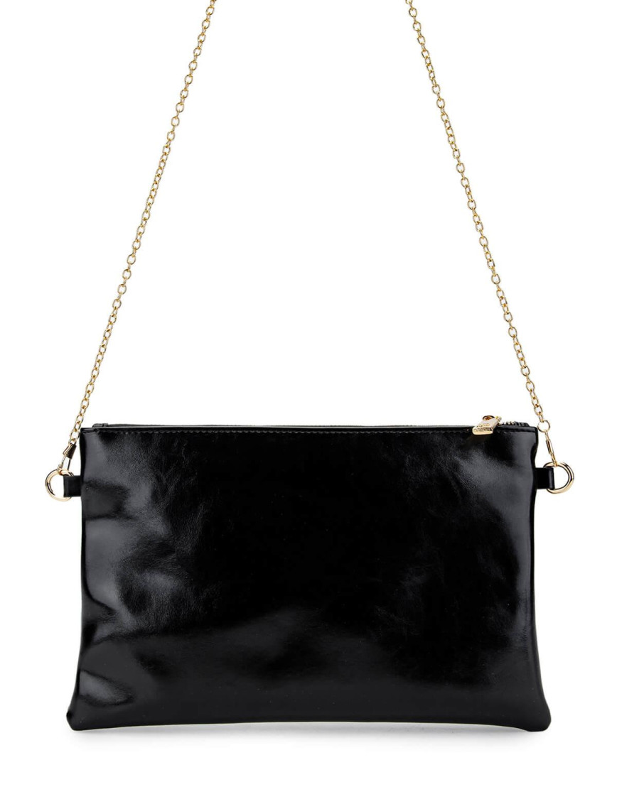 Tamer Tanca Kadın Vegan Siyah Rugan El Çantası