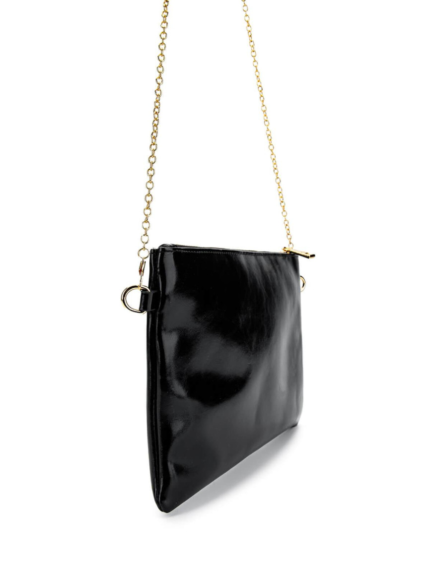 Tamer Tanca Kadın Vegan Siyah Rugan El Çantası