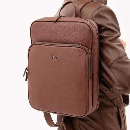Tamer Tanca Erkek Hakiki Deri Kahverengi Sırt Çantası Tamer Tanca Erkek Hakiki Deri Kahverengi Sırt Çantası