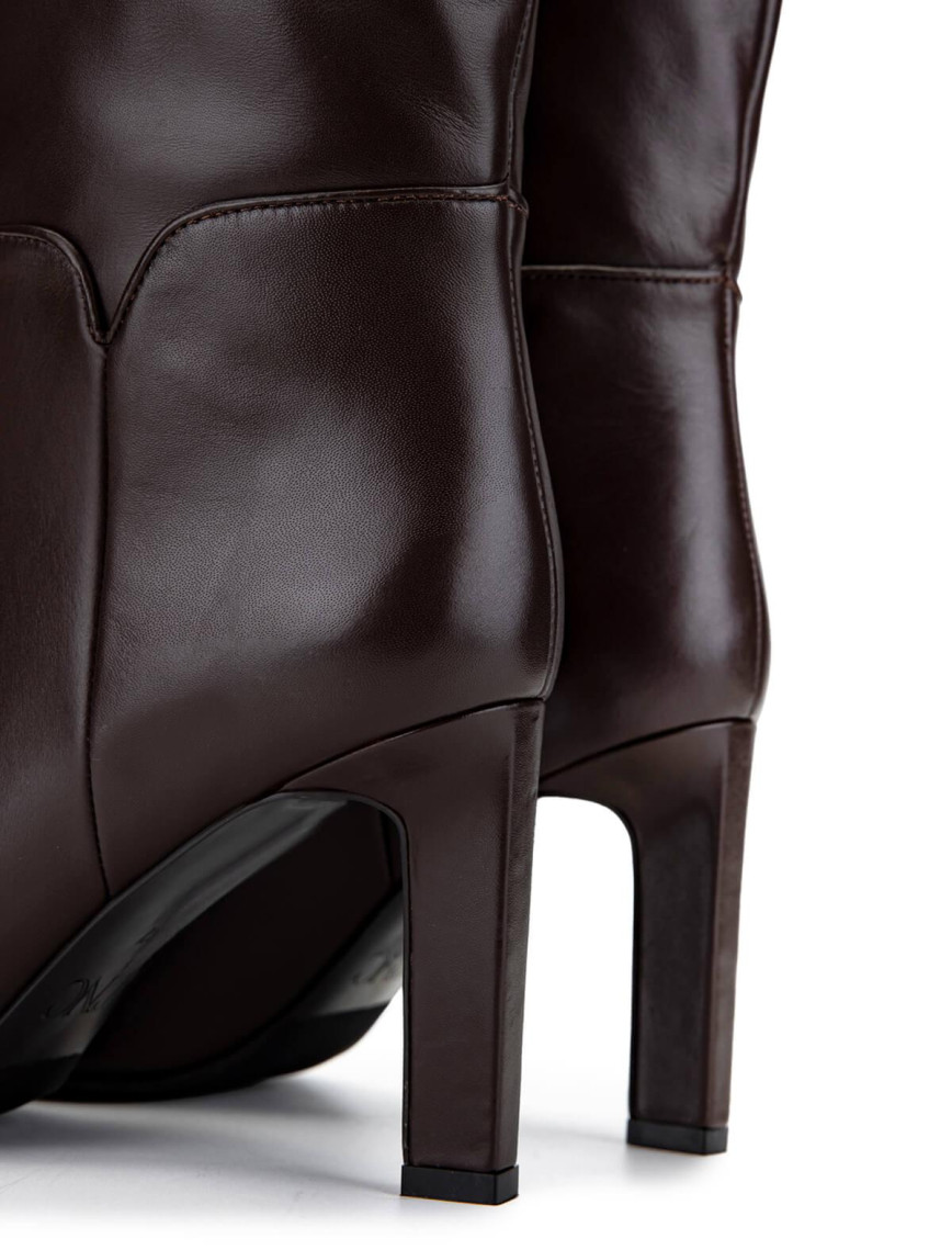 Tamer Tanca Kadın Hakiki Deri Kahverengi Klasik Çizme Tamer Tanca Kadın Hakiki Deri Kahverengi Klasik Çizme