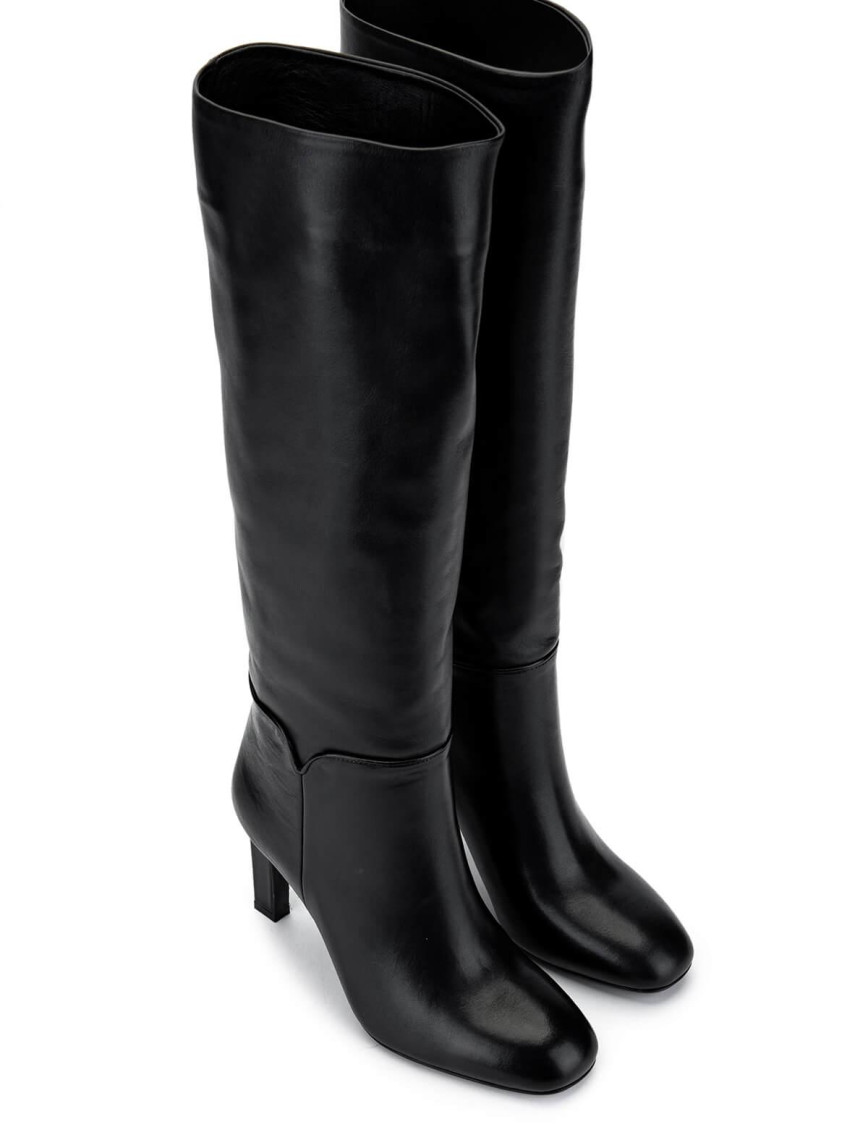 Tamer Tanca Kadın Hakiki Deri Siyah Deri Klasik Çizme Tamer Tanca Kadın Hakiki Deri Siyah Deri Klasik Çizme