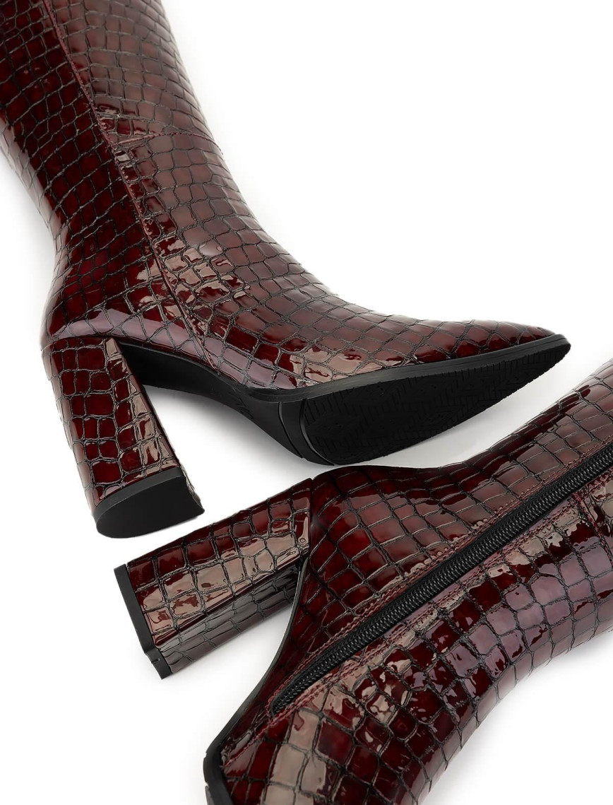 Tamer Tanca Kadın Hakiki Deri Bordo Casual Çizme Tamer Tanca Kadın Hakiki Deri Bordo Casual Çizme